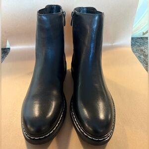 Franco Sarto Black Leather Boots